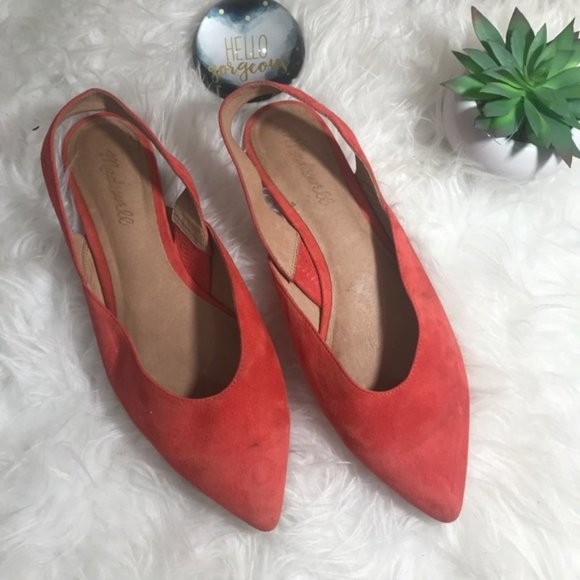 Madewell AVA Slingback Pointed Toe Mules - Picture 2 of 5